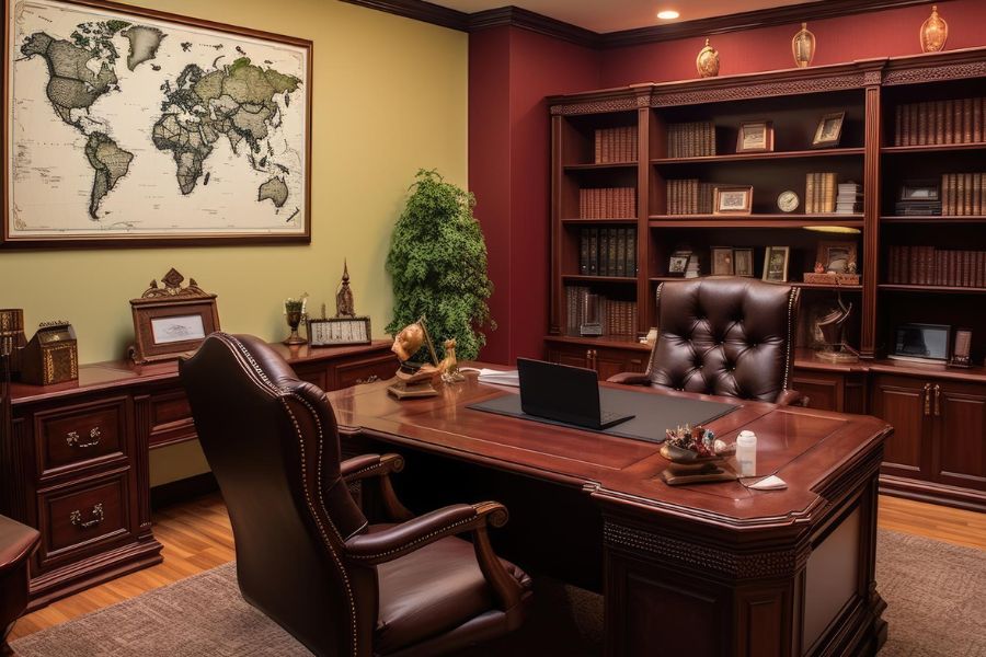 Traditional executive office design