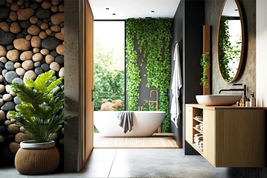 Nature-inspired bathroom design ideas