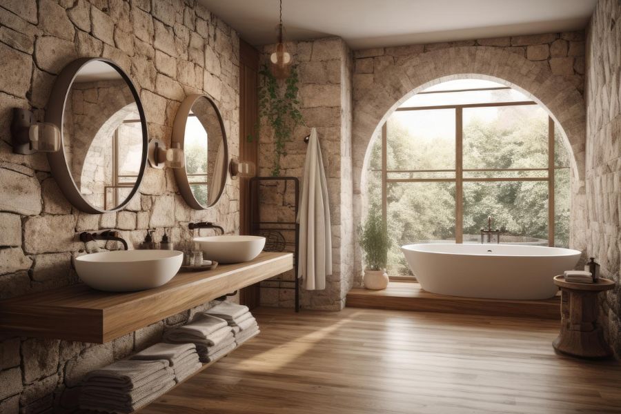 Rustic bathroom design ideas