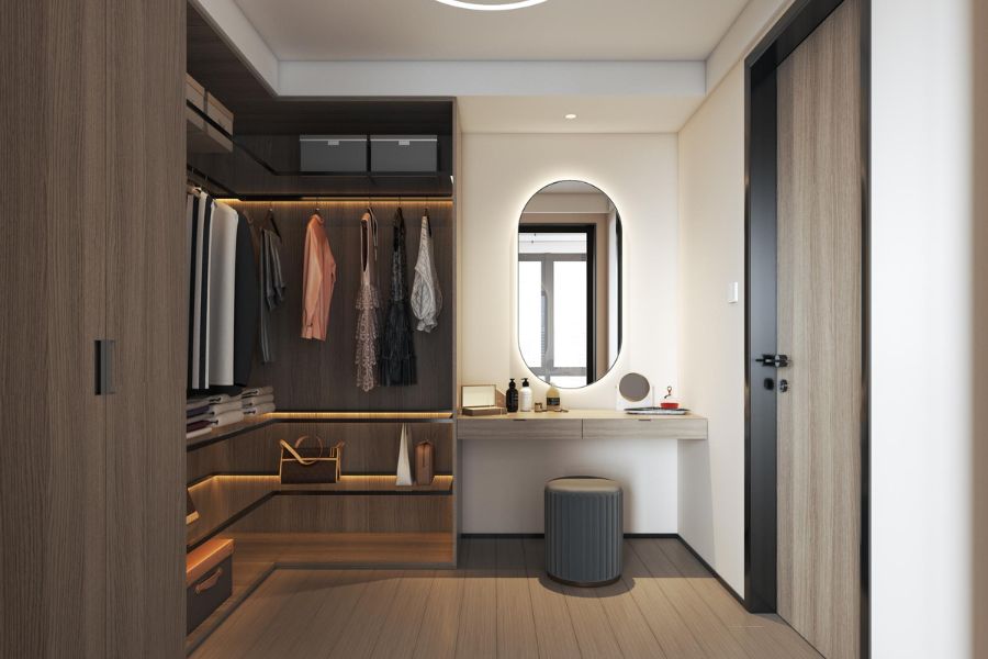 Incorporating Lighting and Mirrors in Your Walk-In Closet