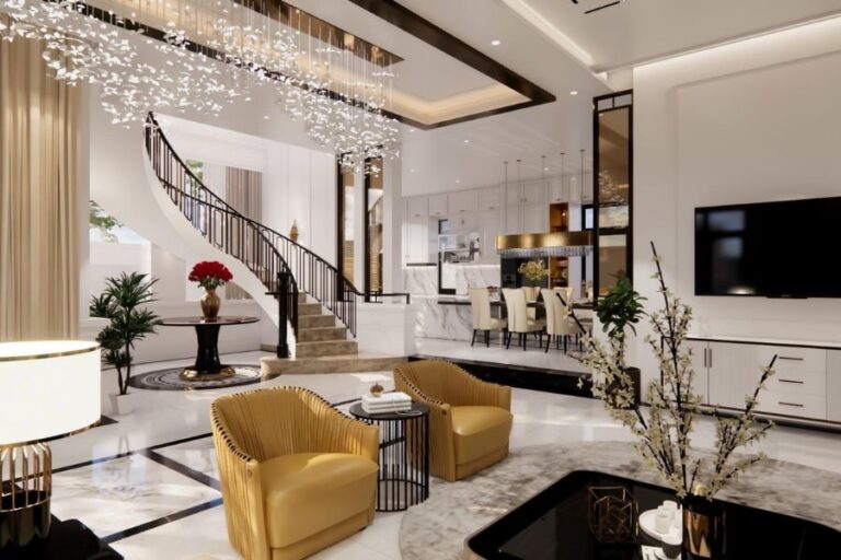 View of Luxury Villa Interior Design